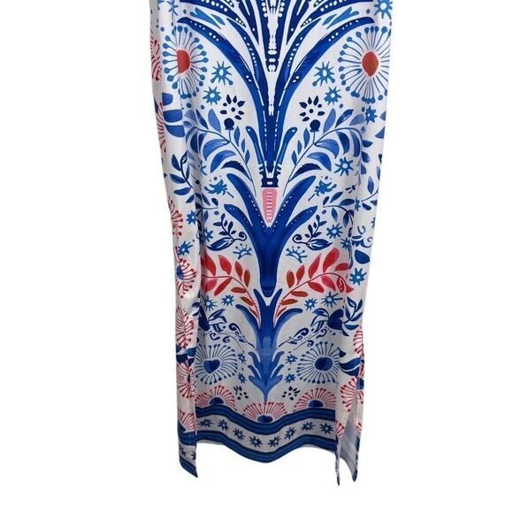 NWT SHEIN Maxi Summer Dress with Tie Back- size L - Picture 7 of 9